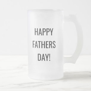 Custom beer glass mug for dad Fathers day gift