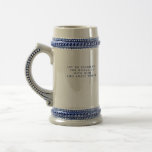 Custom Beer Stein Personalised Gifts For Men<br><div class="desc">Personalised gifts for men - custom beer stein with quote and customisable text - Let us celebrate the occasion with wine and sweet words. You can create your own mug,  just add your text. Unique gifts for men for birthday,  Christmas,  Father's Day or any other day... </div>