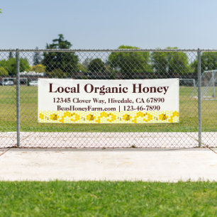 Custom Bees Honey Farm 8' Display Banner