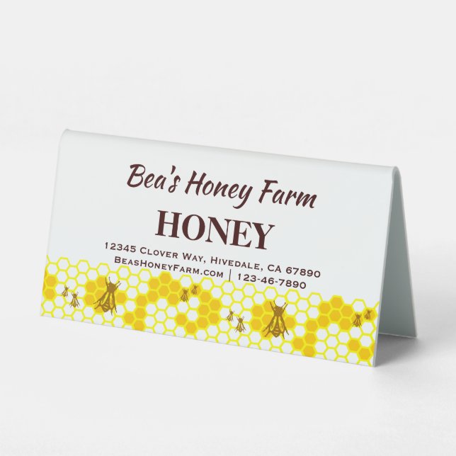 Custom Bees Honey Farm Display (Front)