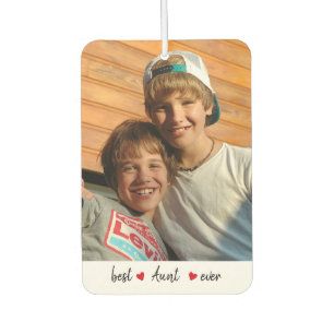 Custom Best Aunt Ever 2 Photo  Car Air Freshener