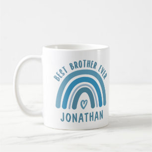 Custom Best Brother Ever Rainbow Brother Gifts Coffee Mug