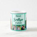 Custom best brother modern birthday photo collage coffee mug<br><div class="desc">👉 Put a smile on a face with this awesome best brother ever modern birthday 5 photo collage coffee mug! - Simply click to personalise this design 🔥 My promises - This design is unique and is designed with you in mind 🙏 Thank you for supporting my small business -...</div>
