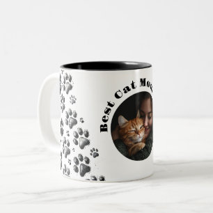 Custom Best Cat Mum Ever Mug with Photo