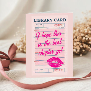 Custom Best Chapter Yet Cute Bookish Library Gift Card