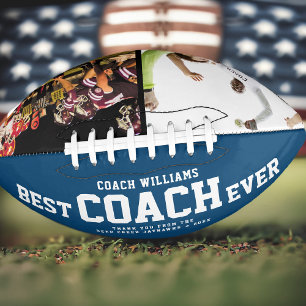Custom BEST COACH EVER Cool Thank You 2 Photos American Football