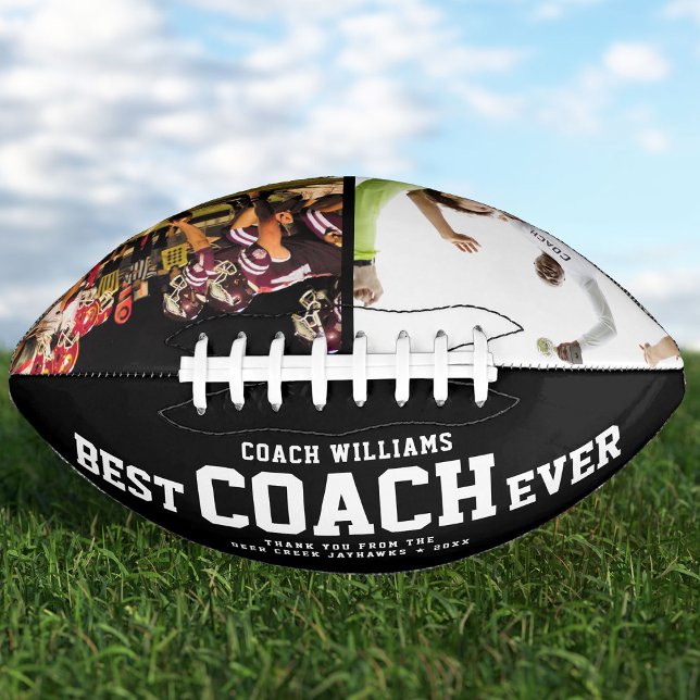 Custom BEST COACH EVER Cool Thank You 2 Photos American Football (Creator Uploaded)