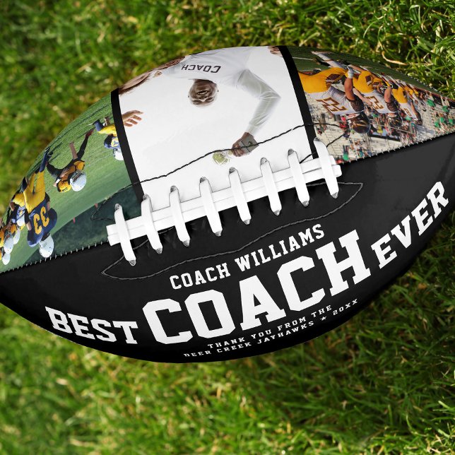 Custom BEST COACH EVER Cool Thank You 3 Photos American Football (Creator Uploaded)