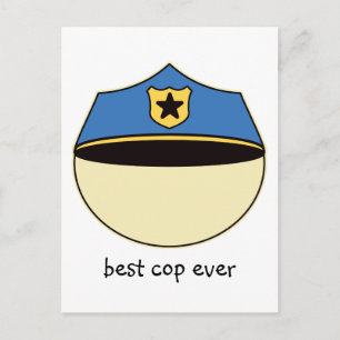 Custom Best Cop Ever Postcard