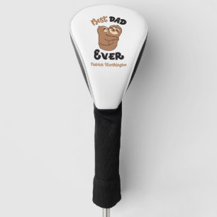 Custom Best Dad Ever Cute Sloth Golf Head Cover