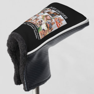 Custom Best Dad Ever Fathers Day 9 Photo Collage Golf Head Cover