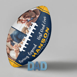 Custom BEST DAD EVER Father's Day Photo American Football
