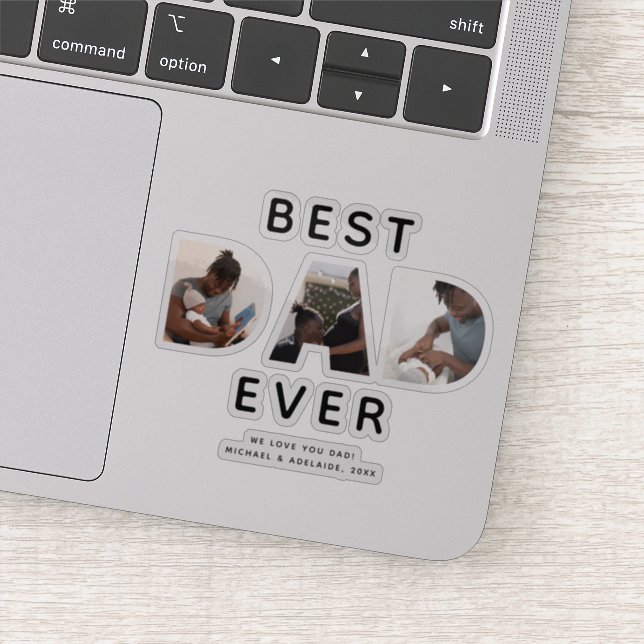 Custom Best Dad Ever Fathers Day Photo Collage (Detail)