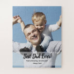 Custom Best Dad Ever! Photo Father's day Jigsaw Puzzle<br><div class="desc">Introducing our "Best Dad Ever! Custom Photo Father's Day Puzzle" – a heartfelt and unique gift to celebrate the special father figure in your life. This puzzle allows you to customise it with a personal message and a favourite photo, adding a personal touch to your Father's Day gift. Customise every...</div>