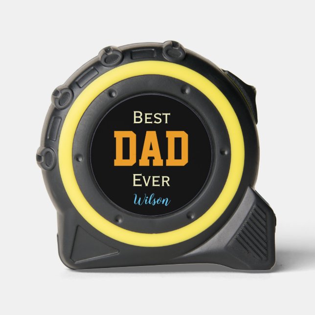 custom best dad ever typography name 1 (Front)