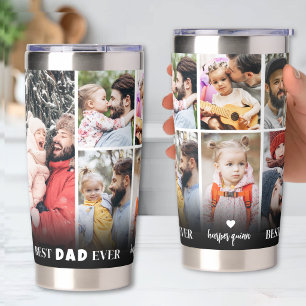 Custom Best Dad Photo Insulated Tumbler