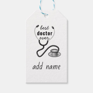 Custom Best Doctor Ever Graduation Appreciation Gift Tags