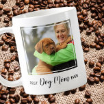 Custom Best Dog Mum Ever Pet Photo Coffee Mug<br><div class="desc">Surprise the Dog Mum whether his birthday, Mother's Day, or to get out of the dog house, with this super cute world's best dog mum coffee mug . Best Dog Mum Ever - Love, Personalise name . Personalise with the Dog Mum's favourite Pet Photos, and name . Great gift from...</div>