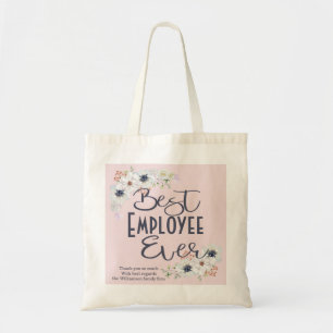 Custom Best Employee Ever Appreciation Tote Bag