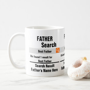 Custom Best Father search result funny fathers day Coffee Mug
