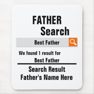 Custom Best Father search result funny fathers day Mouse Mat