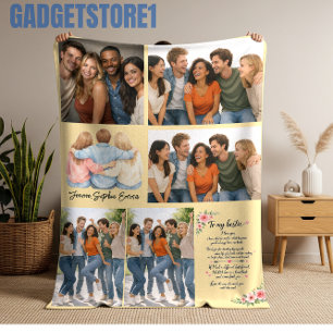 Custom Best Friend – Perfect Friendship Day Fleece Blanket