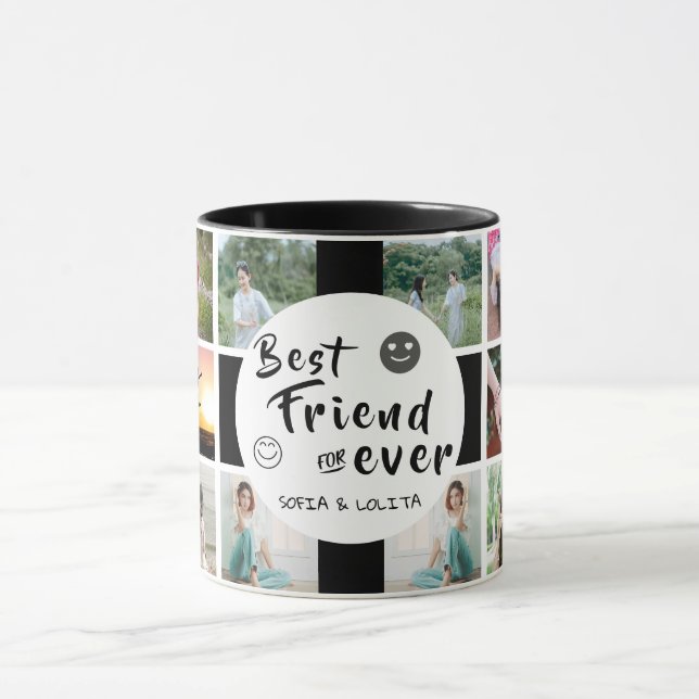 Custom Best Friends Forever 16-Photo Collage Mug  (Center)