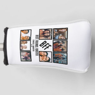 Custom Best Friends Forever BFF 8 Photo Collage  Golf Head Cover