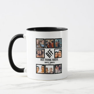 Custom Best Friends Forever BFF 8 Photo Collage  Mug