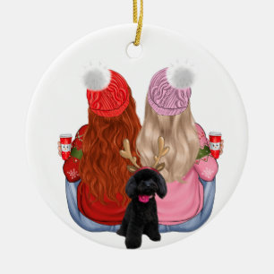 Custom Best Friends Forever Ceramic Ornament