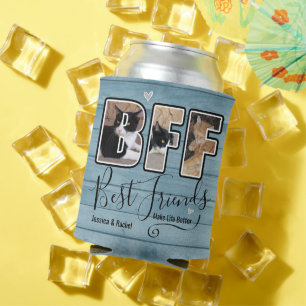 Custom Best Friends Make Life Better Photo Can Cooler