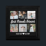 Custom Best Friends Photo Grid Collage Keepsake Gift Box<br><div class="desc">Looking for the perfect gift for your best friend? Look no further than this personalised custom best friends photo grid collage keepsake box! This keepsake jewellery box is the perfect gift for your bestie. This one-of-a- kind gift is perfect for any friend who wants to keep all of her favourite...</div>
