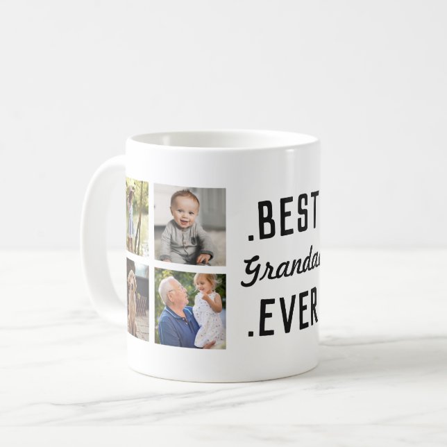 Custom Best Grandad Ever Photo Mug (Front Left)