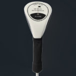 Custom Best Man Golf Head Cover<br><div class="desc">Create your own golf club cover. Personalised with your own text. You can further customise this design by selecting the "customise further" link if desired.</div>