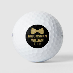 Custom Best Man Groomsman Wedding Golf Balls