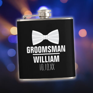 Custom Best Man Groomsman Wedding Hip Flask