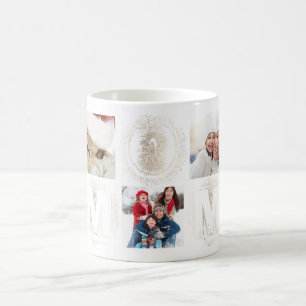 Custom Best MOM Ever Gold Multi Photo Mug