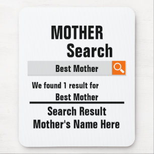 Custom Best mother search result funny mothers day Mouse Mat