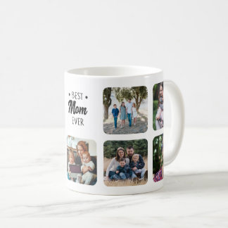 Custom Best Mum Add Photo Collage Personalised Coffee Mug