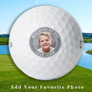 Custom Best Mum Ever By Par Kids Photo Golf Balls