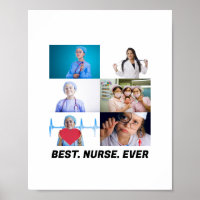 Custom Best Nurse Ever 6 photo collage