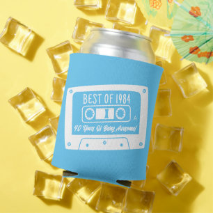 Custom Best Of 1984 40th Birthday Cassette Can Cooler