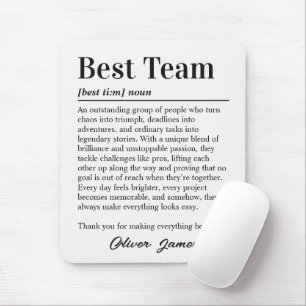 Custom Best Team Definition Office Mouse Mat