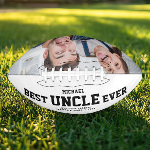 Custom BEST UNCLE EVER Modern Cool Family Photo American Football