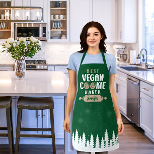 Custom Best Vegan Cookie Baker, Matching Family  Apron