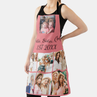 Custom Bestie Sister Chef since 20XX 7 photo  Apron