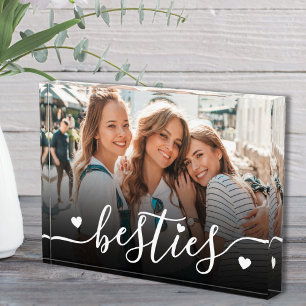 Custom Besties Best Friends Photo Block