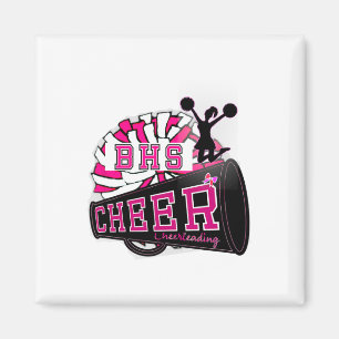 Custom Bhs Mascot Cheerleading Front Magnet