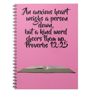 Custom Bible Verse Bible Study Notebook