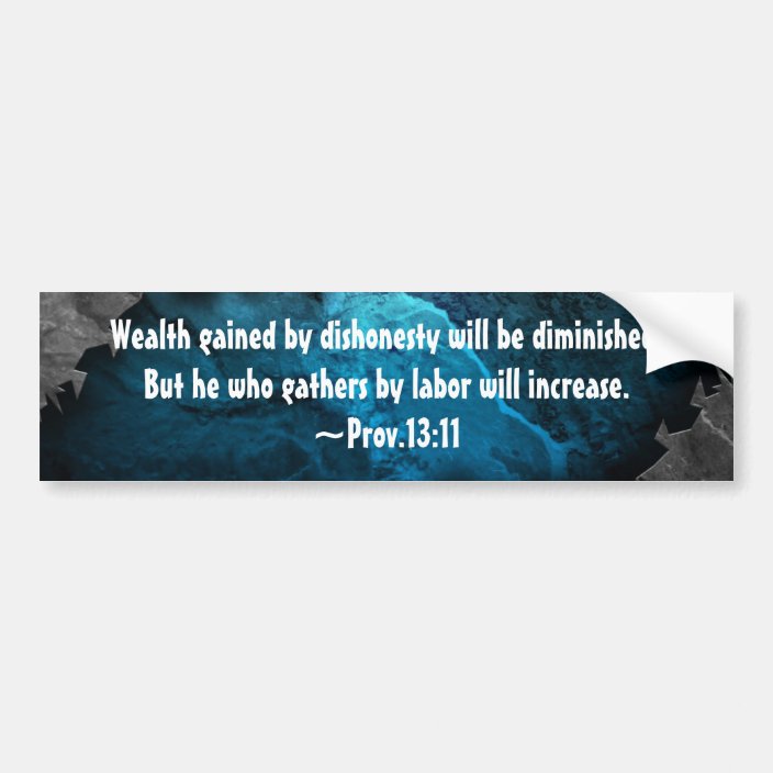 Custom Bible Verse Christian Bumper Sticker Decal Zazzle.co.uk
